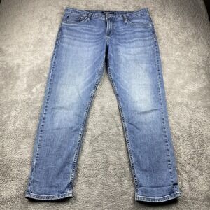 Calvin Klein Jeans Mens 32x28 Blue Mid Rise Stretch Denim CKJ021